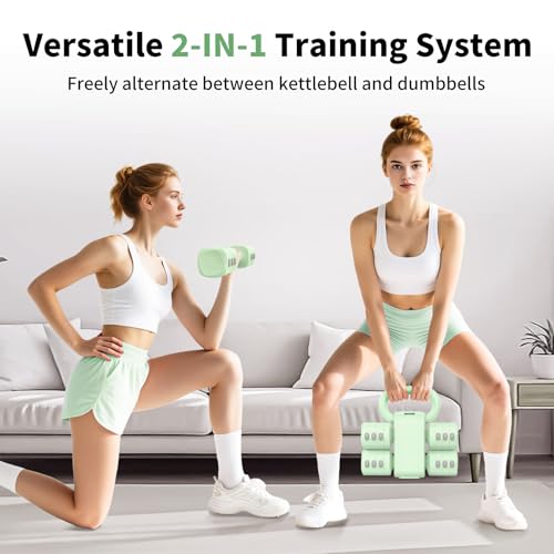 2-in-1 Adjustable Dumbbells Set for Home Gym Exercise H9792