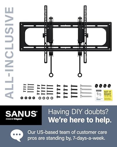 SANUS Tilting TV Wall Mount for Large TVs Up to 90” S174