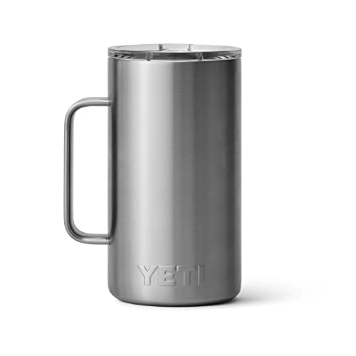 YETI Rambler 24 oz Mug, Stainless Steel, Vacuum Insulated N160