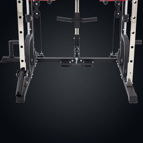 Smith Machine Home Gym with Cable Crossover Power Cage W9011