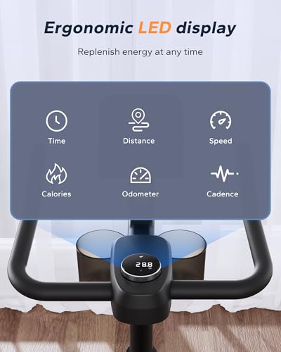 MERACH Exercise Bike, Low Noise Indoor Cycling Bike with App X955106