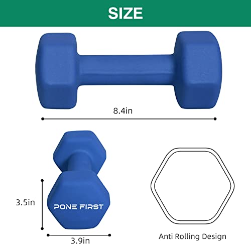 Neoprene Dumbbell Hand Weight Pairs for Home Gym Exercise N796