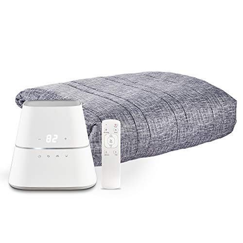 AquaPad CozyFlow Water Heated Mattress Pad, No Electric Wire, All Digital, 5 YR Warranty, AirQuiet and Dual-Tank Technology, ETL Listed, Smart, Hydro Heat Onsu Mat Topper Bed Warmer (Queen)