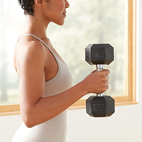 Amazon Basics Rubber Hex Dumbbell K648924