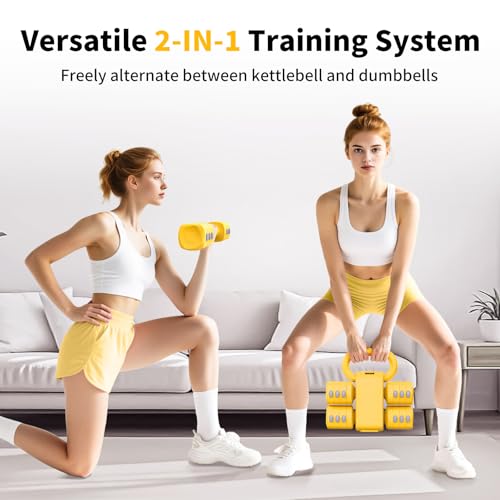 2-in-1 Adjustable Dumbbells Set for Home Gym Exercise H9792