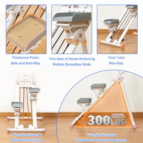 Folding Stair Stepper with Adjustable Handlebar for Home Gym G4022