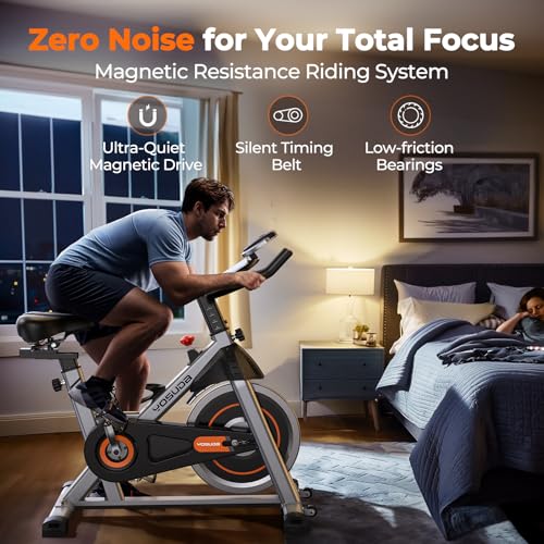 YOSUDA Exercise Bike, Magnetic Indoor Cycling Bike for Home with App Y907945