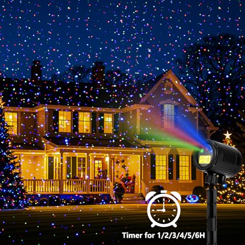 Halloween Christmas Projector Lights Outdoor with Remote, Waterproof Holiday Decor N1281