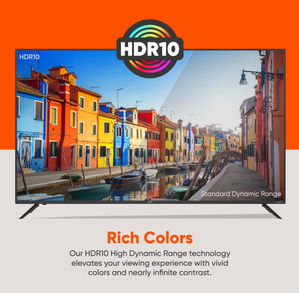 ONN 50-Inch Class 4K Ultra HD LED Smart TV HDR (Renewed) Q782206