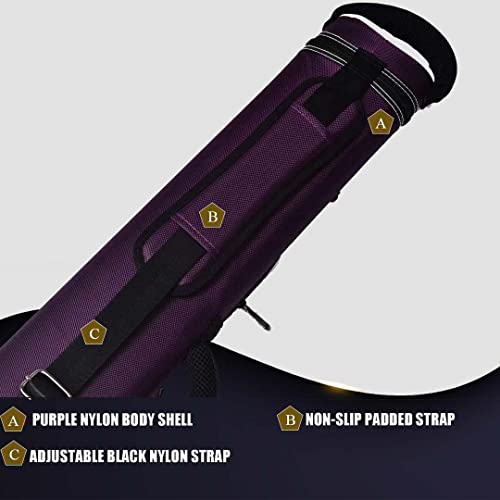 Champion Nylon/Leatherette Billiard Pool Cue Stick Hard Carrying Case Y844595