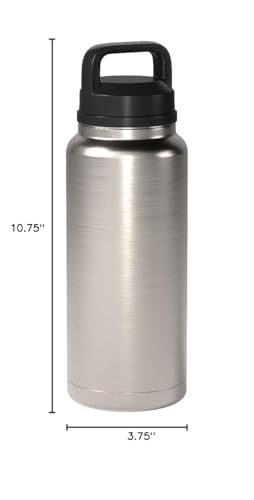YETI Rambler 36 oz Bottle, Vacuum Insulated, Stainless Steel with Chug Cap M79550
