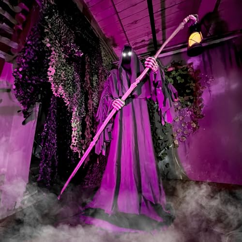 Haunted Hill Farm Motion-Activated 7.5-Ft. Smoldering Ghoul Animatronic Halloween Decoration N1475