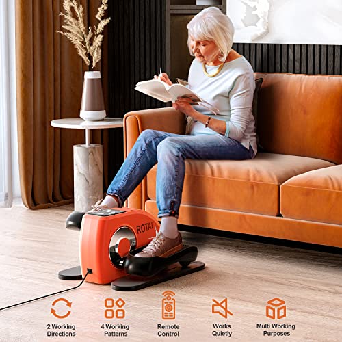 Under Desk Elliptical Machine for Seniors Rehab Electric Seated Leg Pedal Exerciser C14096