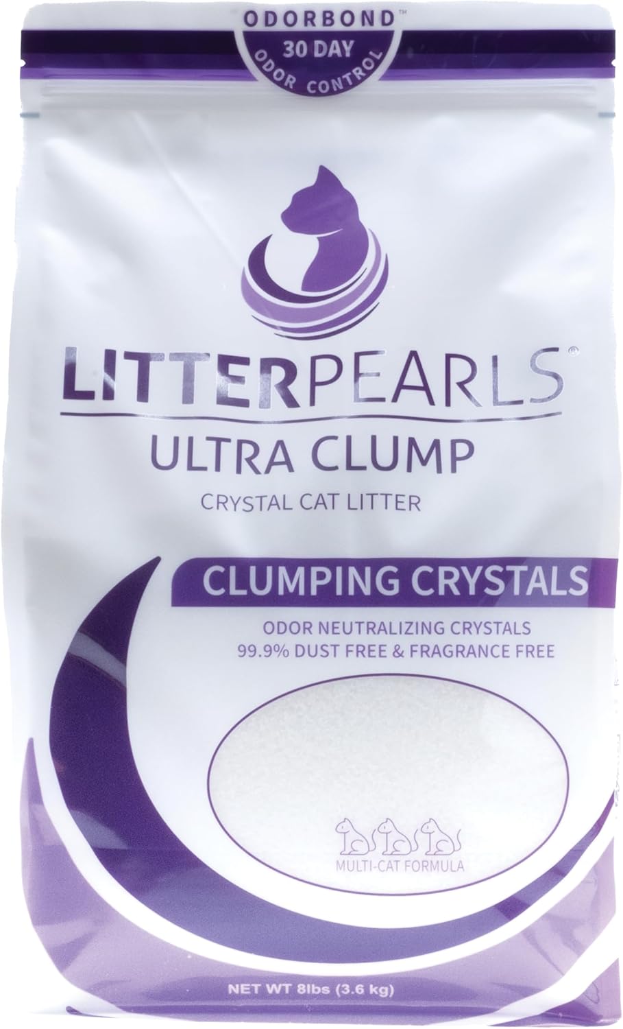 Litter Pearls Ultra Clump Unscented Crystal Cat Litter 8lb J46634