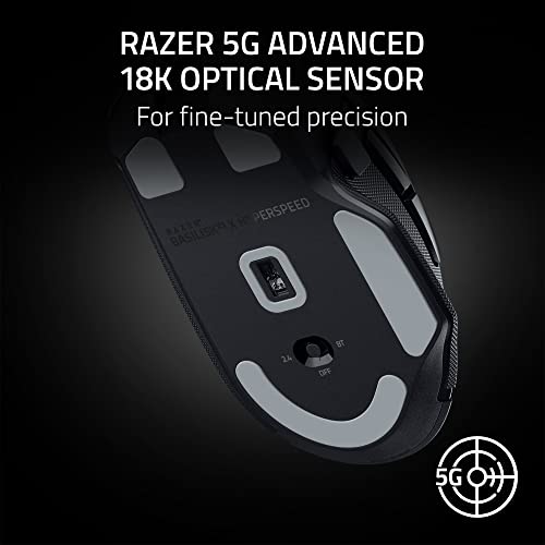 Razer Basilisk V3 X HyperSpeed Wireless Gaming Mouse, Classic Black S667673