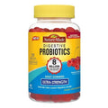 Nature Made Digestive Probiotics Ultra Strength Raspberry And Cherry Adult Gummies, 42 Ea, 3 Pack