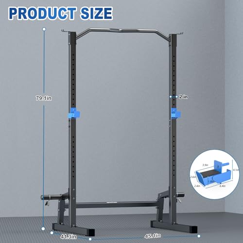 BEKING Power Rack Squat Cage with Pull Up Bar for Home Gym C232257