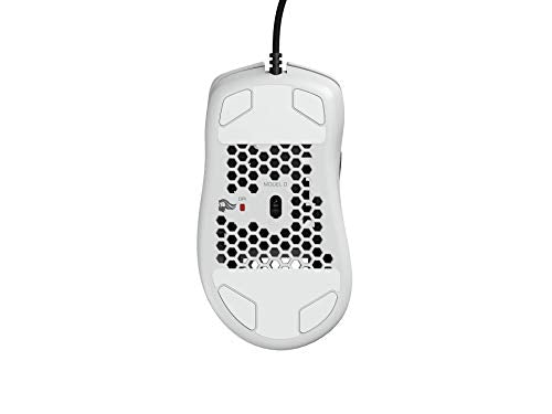 Glorious Model D Wired Gaming Mouse - 68g Honeycomb RGB Ergonomic, Matte White M160012