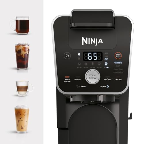 Ninja DualBrew Pro Specialty 12-Cup Coffee Maker with K-Cup Combo, Single Serve & Drip, Permanent Filter Included U419373