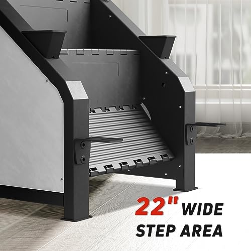 GMWD Stair Stepper with LED Screen, 15 Resistance Levels, 441LBS K61813