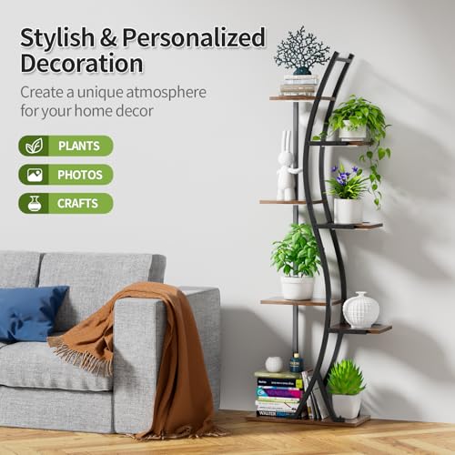 Plant Stand Indoor with Grow Lights, 7 Tier Tall Metal Shelf, 62" A3308