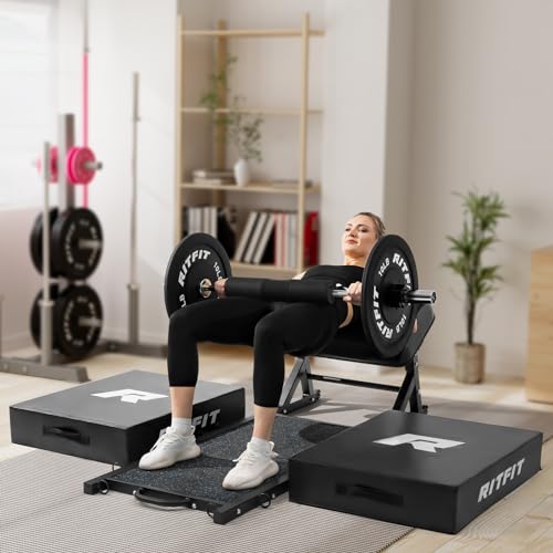 RITFIT Olympic Barbell 4ft/6ft 2 Inch Weight Bar for Strength Training, 500lbs Capacity F369