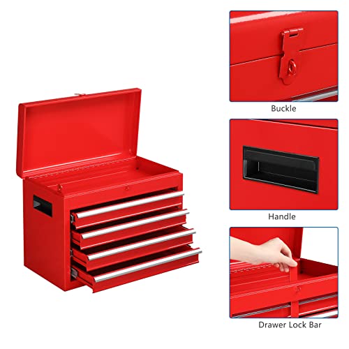TUFFIOM 5-Drawer Rolling Tool Chest with Lockable Wheels X4579