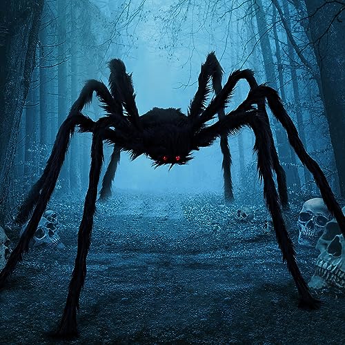 JOYIN 9 Ft Halloween Spider Outdoor Decorations Giant Scary Props Q72122