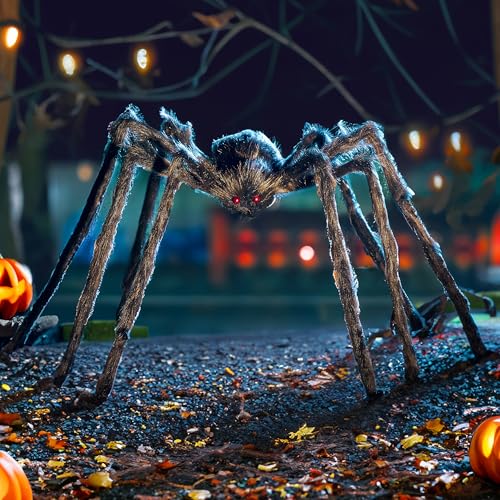 JOYIN 9 Ft Halloween Spider Outdoor Decorations Giant Scary Props Q72122