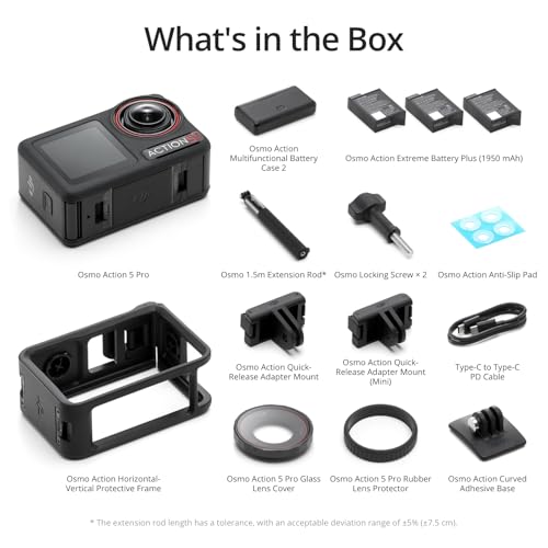 DJI Osmo Action 5 Pro Adventure Combo, 4K Action Camera with Dual OLED Touchscreens G81878