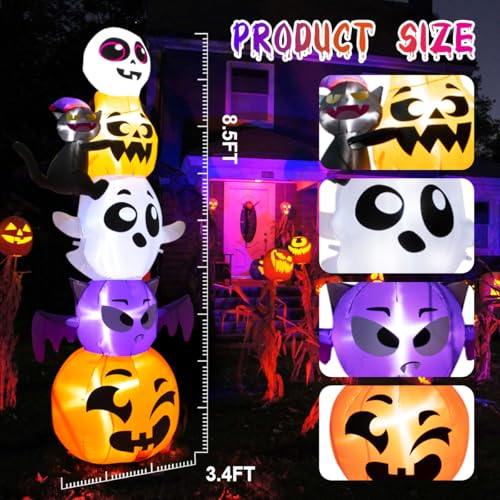 Meland Halloween Inflatable 8FT Outdoor Decorations with LED Light L6475