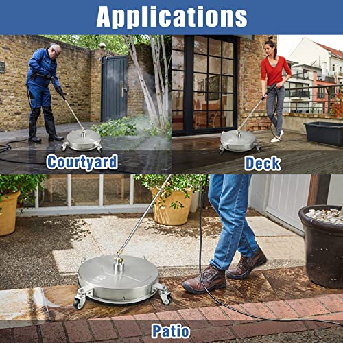 JANZ Pressure Washer Surface Cleaner 14 Inch with 4 Wheels J74032