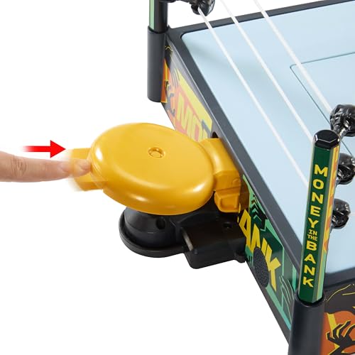 Mattel WWE Money in the Bank Cash-in Ring Playset with 2 Play Modes & 40+ Sounds A3363