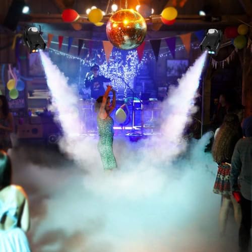 MOSFiATA 600W Fog Machine with RGB LED Lights and Remote Control E8210