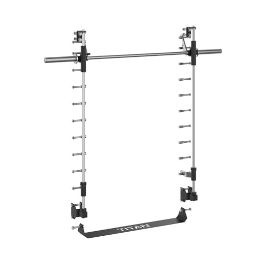 Titan Fitness X-3 Series 80" Smith Machine Power Rack Attachment, 500 LB Capacity, Comes with Smith Olympic Bar, Guide Rods, Safety Catches, Spotter Hooks