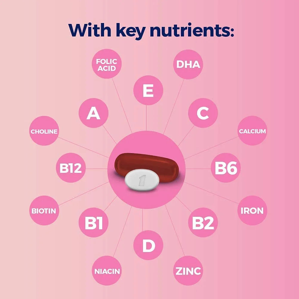 One A Day Women’s Prenatal Advanced Multivitamin with Brain Support, 12 Count D172