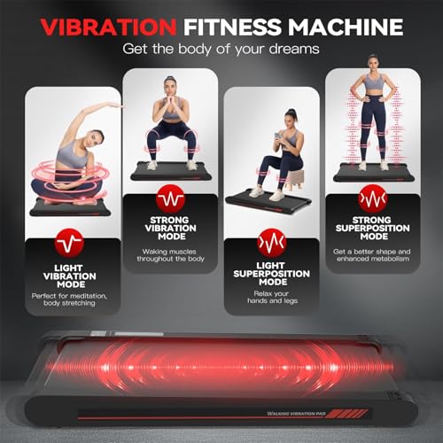 Sperax Walking Vibration Pad with APP, 3 in 1 Under Desk Treadmill M5277