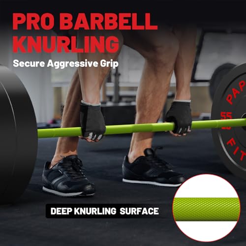 PAPABABE Olympic Barbell 2-inch 45lb Weight Bar for Strength Training V204840