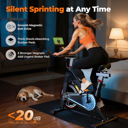 YOSUDA PRO Magnetic Exercise Bike 350 lbs Capacity Indoor Cycling Stationary B677