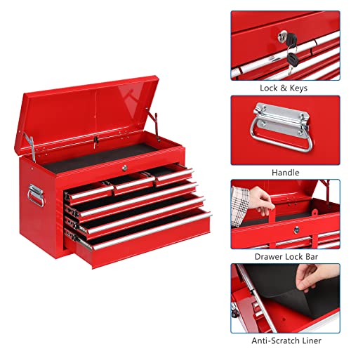 TUFFIOM 5-Drawer Rolling Tool Chest with Lockable Wheels X4579