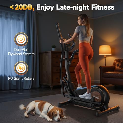 Niceday Elliptical Machine for Home, Magnetic Trainer with 16 Resistance Levels Q78334
