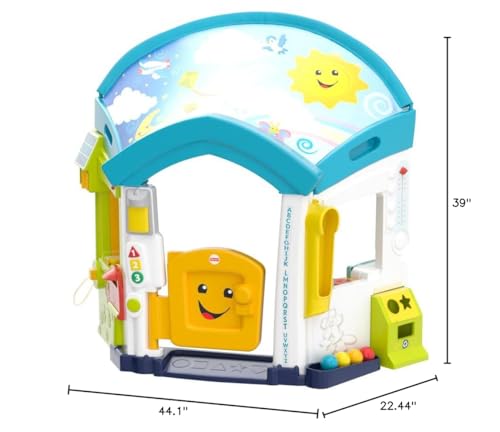 Fisher-Price Laugh & Learn Smart Learning Home Playhouse with Lights Sounds Activities for Infants Ages 6+ Months M9763