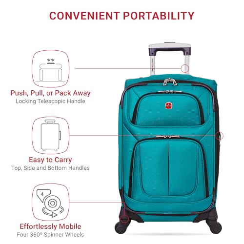 SwissGear Sion Softside Expandable Luggage, Black, 29-Inch C81483