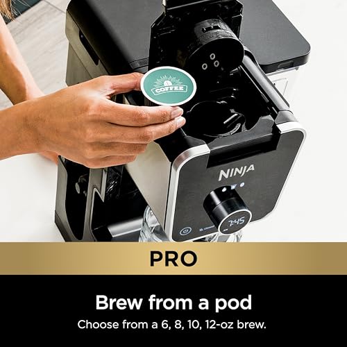 Ninja DualBrew Pro Specialty 12-Cup Coffee Maker with K-Cup Combo, Single Serve & Drip, Permanent Filter Included U419373
