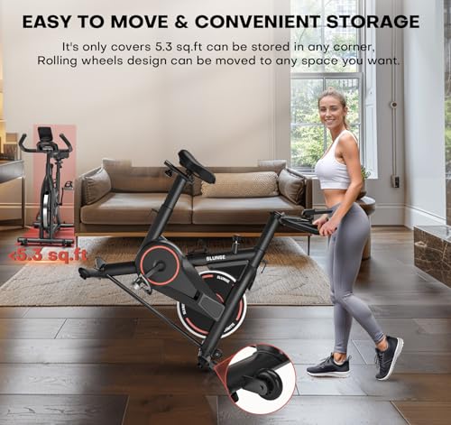 Adjustable Magnetic Exercise Bike for Home with App Compatible H403081