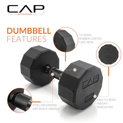 CAP Barbell Dumbbell Set with Rack 150lbs P25267
