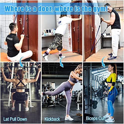 Brebebe Door Anchor Strap for Resistance Bands, Multi Point Gym Attachment, Home Fitness Equipment U4872