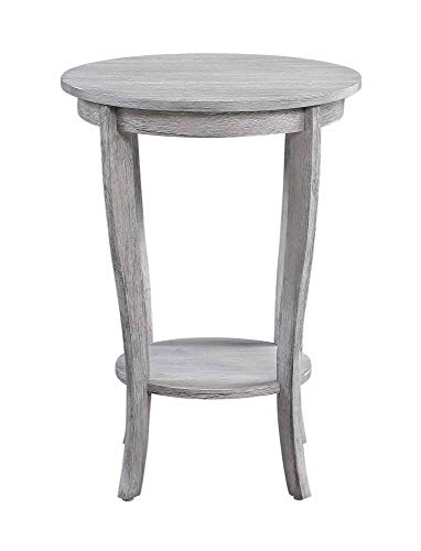 American Heritage Round End Table, Black U219