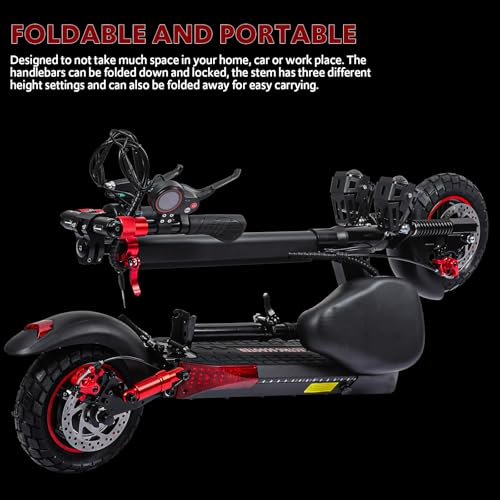 Off Road Electric Scooter Adults 800W 48V 11" All-Terrain Tires Dual Suspension B277