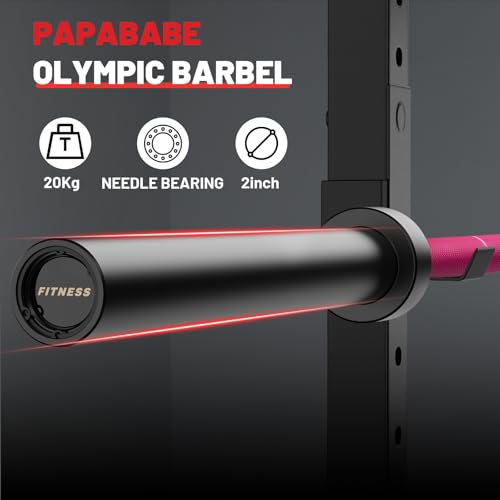 PAPABABE Olympic Barbell 2-inch 45lb Weight Bar for Strength Training V204840
